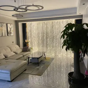 Vintage Colorful Fairy Light Curtain, USB Eight-Function Plug-In Indoor Outdoor Decoration, Perfect for Christmas Wedding Party Bedroom, Party Decoration Supplies, Party Lights