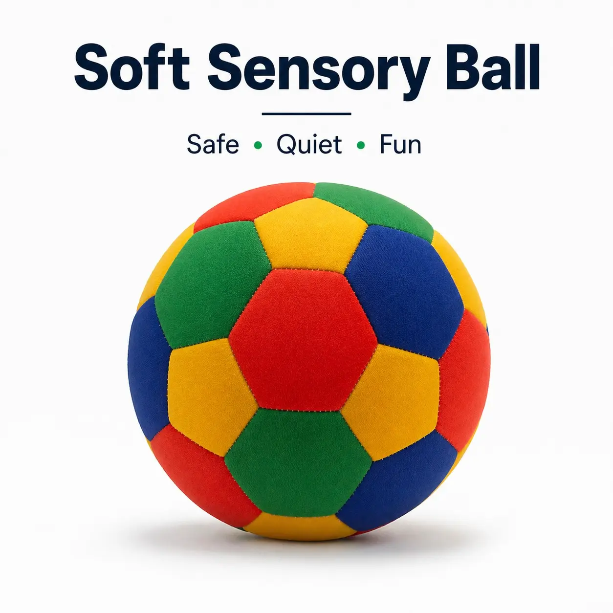 Soft Sensory Ball for Kids, Quiet Indoor Fabric Ball, Safe Toddler Toy for Home Play, Soft Ball Design, Toddlers Play Balls
