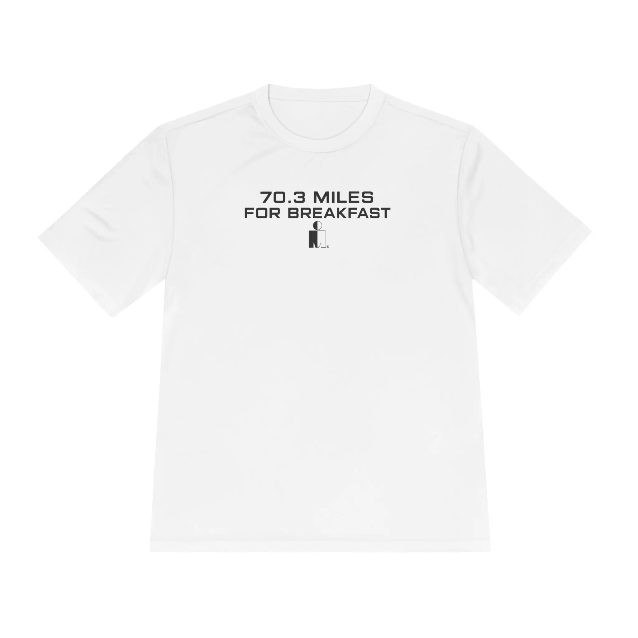 70.3 Miles For Breakfast tee | Triathlon running cycling swim shirt, ASL Leave Your Mark back design