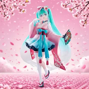 2026 Hot Hatsune Miku figure Virtual Singer Manga Statue Figurines Model Toys computer desk cake decoration kawaiii toy gift