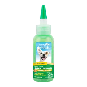 TropiClean Fresh Breath Peanut Butter Dental & Oral Care Gel for Dogs