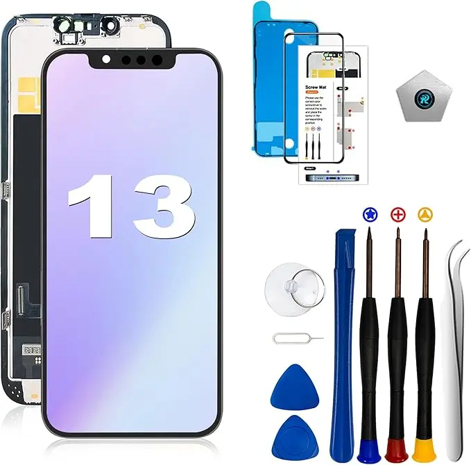 EFAITHLIFE for iPhone 13 LCD iPhone 11 Screen Replacement 6.1 inch(Model A2633 A2482 A2631 A2634 A2635) Display digitizer Assembly Touch Screen,with Frame Assembly Repair