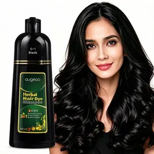 3 In 1 Hair Coloring Shampoo, Anti Gray Hair Dye with Herbal Ingredients, Easy To Use Black Hair Shampoo for Men Women, Salon Hair Color At Home 16.9fl oz