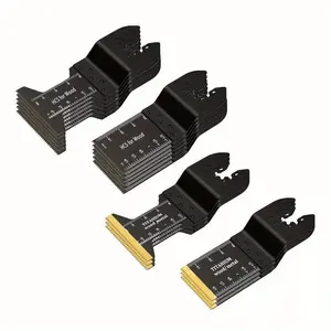 18PCS Titanium Oscillating Tool Blade Set, Multitool Blades with Cuts Metal and Wood, Oscillating Saw Blades Fit Dewalt Milwaukee Ryobi Makita