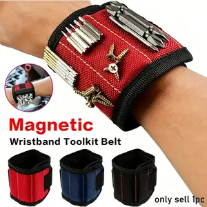 Magnetic Tool Wrist Strap, Ideal for Screws, Nails, Drills, Perfect for DIY Crafters, Parents, Magnetic Tool Holder
