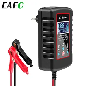 EAFC 12V/6V 2A Car Battery Charger Full Automatic Charging Maintainer For AGM GEL Motorcycle Toy Car Battery Puls Repair Charger