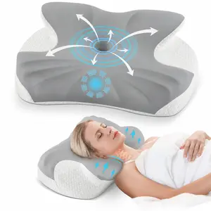 【Summerwins】Cuitlyi Cervical Support Pillow – Adjustable Ergonomic Memory Foam Neck Support Pillow for Neck Pain Relief, Designed for Side, Back and Stomach Sleepers, Breathable Orthopedic-Style Sleep Design