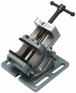 Wilton 4" Jaw Opening Capacity x 1-1/2" Throat Depth, Angle Drill Press Vise 4" Wide x 1-1/2" High Jaw, Stationary Base, Standard Speed, 7-1/4" OAL x 4-1/2" Overall Height, Cast Iron 11754