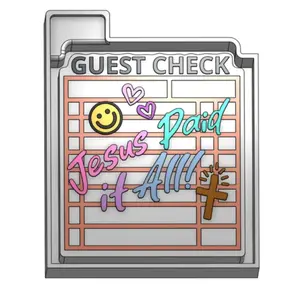 Guest Check Jesus Paid it All Versatile Durable Silicone for Resin Casting Soap Making Candle Crafting Clay Work and Baking Ideal for DIY Projects