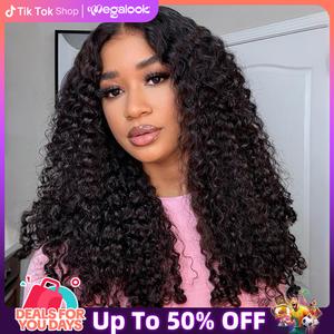 [Givelandstyll's Same Burmese Curly] Megalook Glueless 13X6 Lace Frontal Wig Put On Go Effortless Time-saving Wig With Elastic Drawstring Band Human Hair Wigs #Summervibes