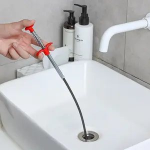 0.6M Stainless Steel Sewer Unclogging Tool, 1 Count Portable Reusable Drainage Clogging Remover, Home Essentials, Cleaning Supplies, Summer Essentials Bathroom Supplies