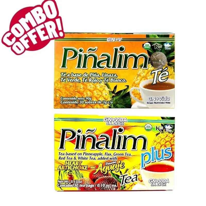 Pinalm Tea Viral Combo Offer GN+VIDA Piñalim Tea + Piñalim Plus Tea (3.17oz) - 30 ...