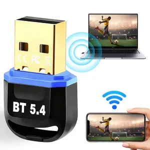 Bluetooth Adapter, Long-Range 2.4GHz, Compatible with 11/10/8.1 Computer, Plug and Play Bluetooth Receiver,EDR&BLE ,20m Range for Headphones, Mouse, Keyboard, Game Controllers, Phone, Laptop，ETC