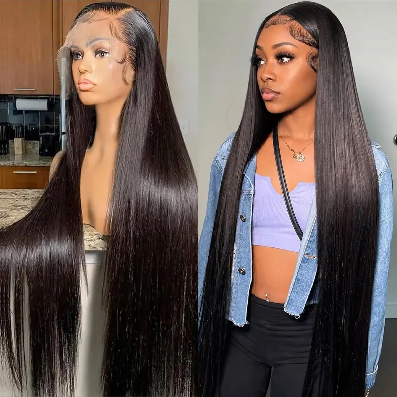 Bling Hair Wigs Straight 13x4 13x6 Hd Lace Front Human Hair Wigs Transparent Lace Frontal Wig for Women Pre Plucked Natural Hairline 12-36 Inch 180% Density SoHoChic Style #tiktokshopstockup #SohoChic