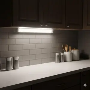 Rechargeable Motion Sensor Closet Light: LED Night Lights for Kitchen Cabinets, Wardrobes & Cupboards. Choose from 12/26/40/54 LEDs, Energy-Saving, Wireless, Easy Charge Indoor Lighting Solution.
