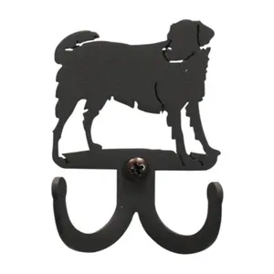 212 MAIN Village Wrought Iron Double U-Shaped Wall Mounted Hook, Home Supplies & Home Decor Hook for Dog Use, U Shaped Hook