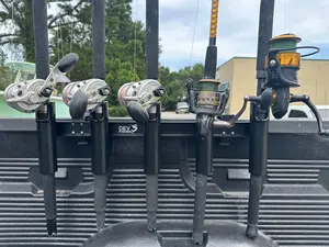 Dev Fishing RB 150 Truck Bed / Table Rail 5 Pole Rod Transport Travel Holder Rack