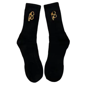 PP Embroidery Black Large Tube Sock