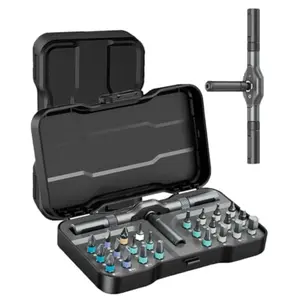 24-in-1 Screwdriver Set - Portable Ratchet Screwdriver,DIY Ratchet Handle Detachable Versatile Toolkit,Industrial Heavy DutyTools,Home Repair Tool Box,for Bicycle, Furniture, Electronics,BoyfriendGift,New Year Gift