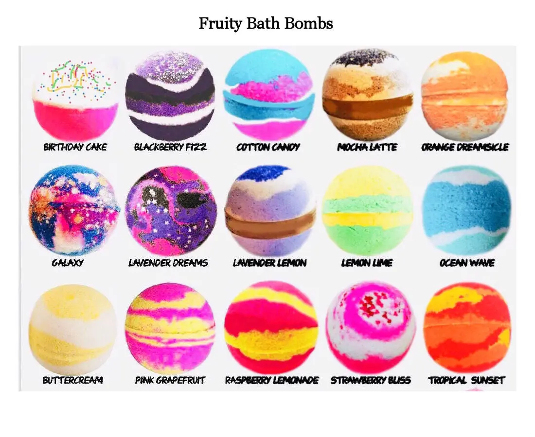 Wholesale Bath Bombs--20 Colorful Bath Bombs, Highly Moisturizing Bath Bombs,NON GMO CRUELTY FREE PARAFFIN FREE VEGAN