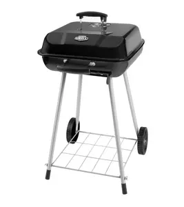 Expert Grill 17.5 Inch Charcoal Grill with Wheels and Adjustable Dampers