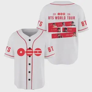 Full Print K-pop Boy Band Baseball Jersey Jersey, Bangtan Baseball Jersey Shirt, Print Baseball Jersey, Sport Jersey for Men and Women, Baseball Jersey Style