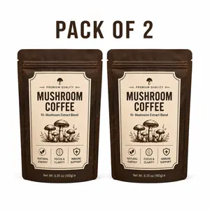 Organic Mushroom Coffee Duo Pack | Natural Nootropic Blend | Smooth Energy & Crash-Free Focus