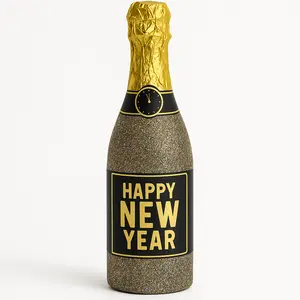 Festive New Year's Eve Champagne Bottle Confetti Popper