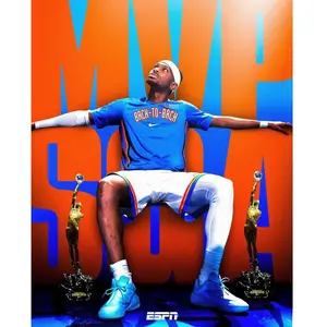 Shai Gilgeous-Alexander Back-To-Back Most Valuable Player In The NBA ESPN 2026 Poster