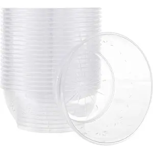 6 oz Hard plastic Desert Bowls - Ice cream Bowls premium Quality Disposable Clear Bowl Pack of 20