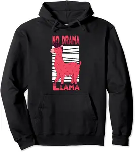 Llama Alpaca Animal Lama Glama Drama Llama Pullover Hoodie - Nestorporas Shop 45B0C4B9DB1F