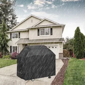 58-Inch Waterproof BBQ Grill Cover - Rip-Proof, Anti-UV Fabric Dust Cover for Weber, Char-Broil Grills