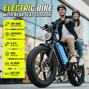 Summervibes TST X6 Electric Bike 1500W Dual Battery Fat Tire eBike, 60-120 Miles Range, Full Suspension, 28MPH, 420LBS Capacity