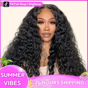 Wigfever Water Wave Pre Bleached Knots Wear Go Glueless 7*4 Pre-Plucked Natural Hairline HD Lace Front Human Hair Wig#Spring Glow-Up