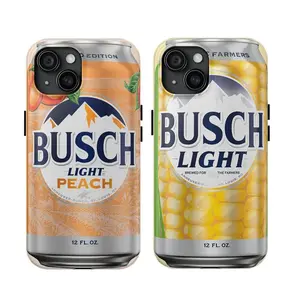 Busch L!ght Peach Corn Tough Phone Case - Protective Design for iPhone 16, 15, 14, 13, 11 PRO MAX, XS, XS XR, Xs, Xr, X models