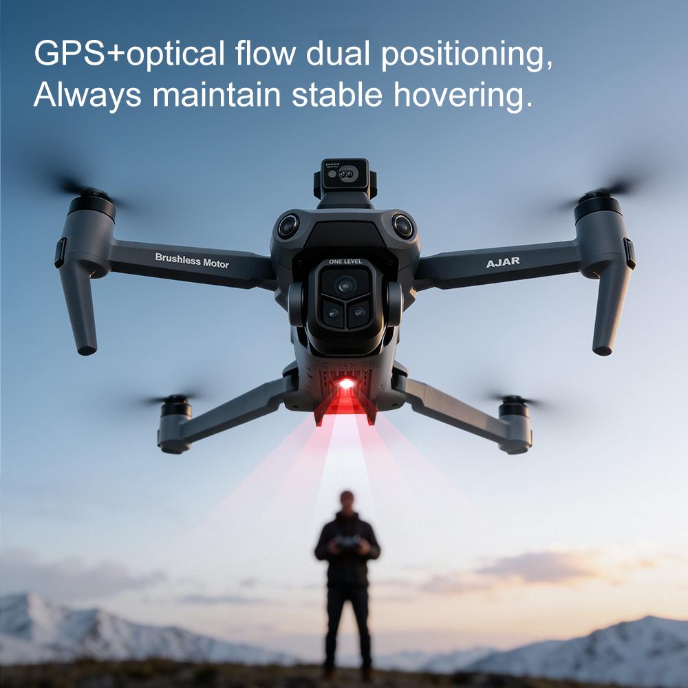 GPS Drone with 8K  Dual Cameras (50fps), 2000m Long Range, Large Screen Remote Controller, Auto Low Power Return, 244g Lightweight Quadcopter, 100m Max Flight Altitude, Lithium-Polymer Battery, 2 Batteries