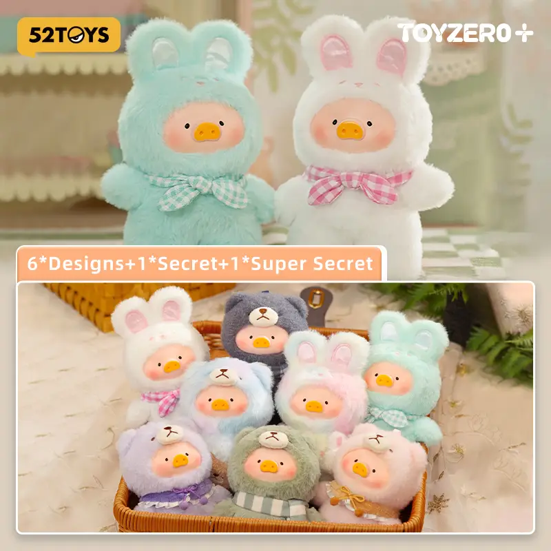 52TOYS LuLu the Piggy Joyful Time Series Collectible Toy Kawaii Creative Gift Room Decor Desktop Decoration Gift for Birthday Party action figures st