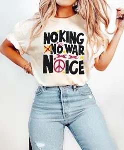 No Kings No Masters No ICE No War T-Shirt, Anti Trump Protest Activist Gift, Political Resistance Movement Graphic Tee