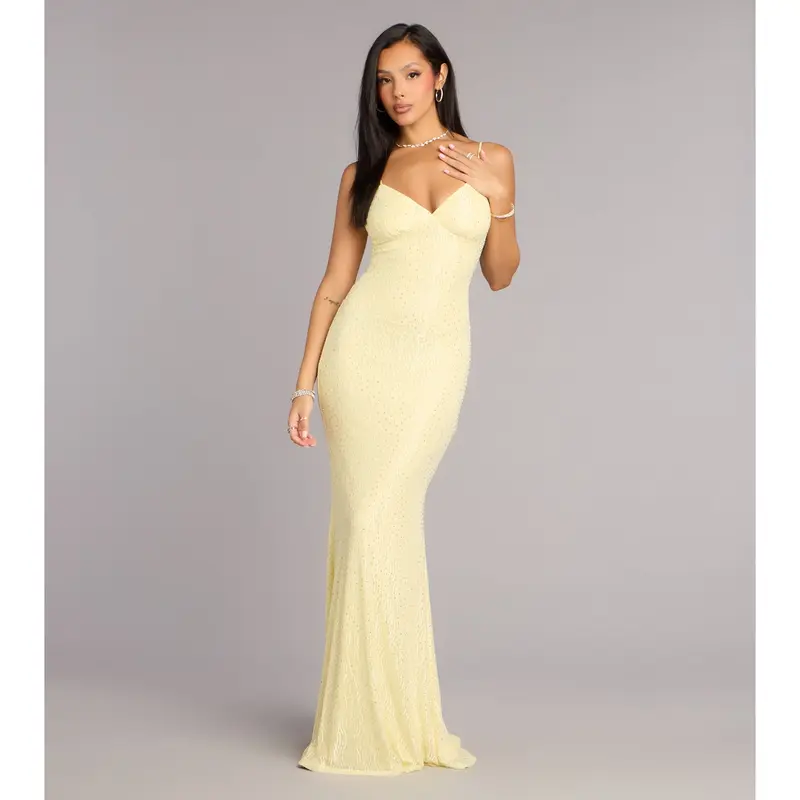 chinese dress ladies Lola Gold Glitter Rhinestone Dress  SLAYEDBYTEN