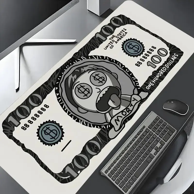 Dollar Bill Design Pattern Mouse Pad, Large Gaming Mouse Pad, Aesthetic Desktop Decoration Protective Pad, Non-Slip Work Pad, Non Slip Mousepad, Computer Mouse Pad, Desk Accessory # GLOBAL PICKS