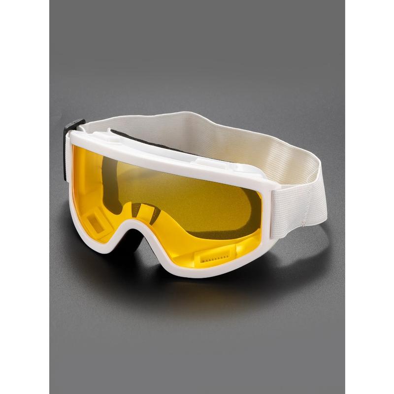 Unisex One-Piece Large-Frame Ski Goggles: Day-Night Versatile Lens, Padded Windproof Fit for Skiing/Snowboarding, High-Definition Anti-Fog Shades for Mountaineering & Winter Adventures