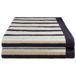 Superior Stripe Long Staple Combed Cotton Soft Bath Sheet