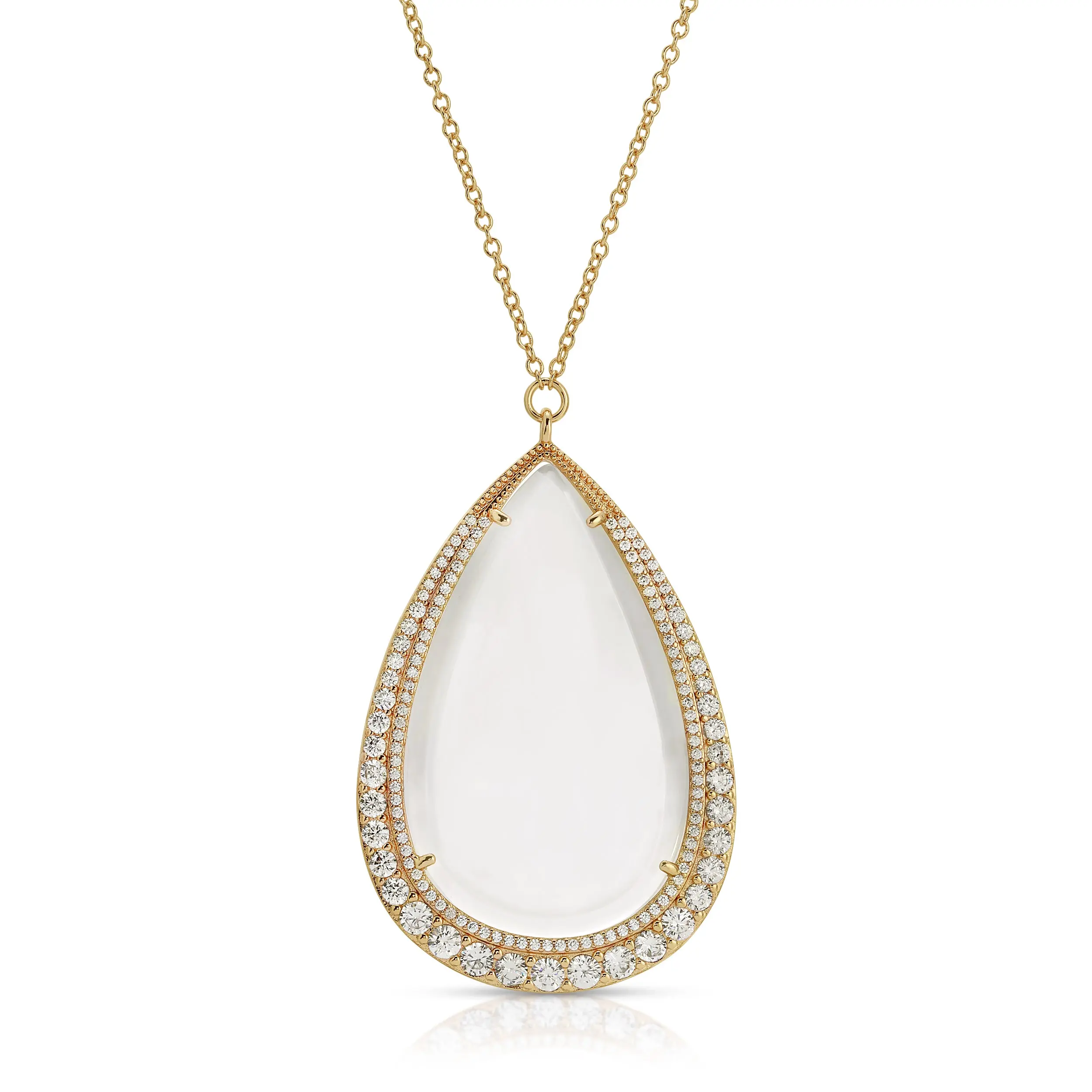 Aria Diamond - Magnifier Pendant Necklace