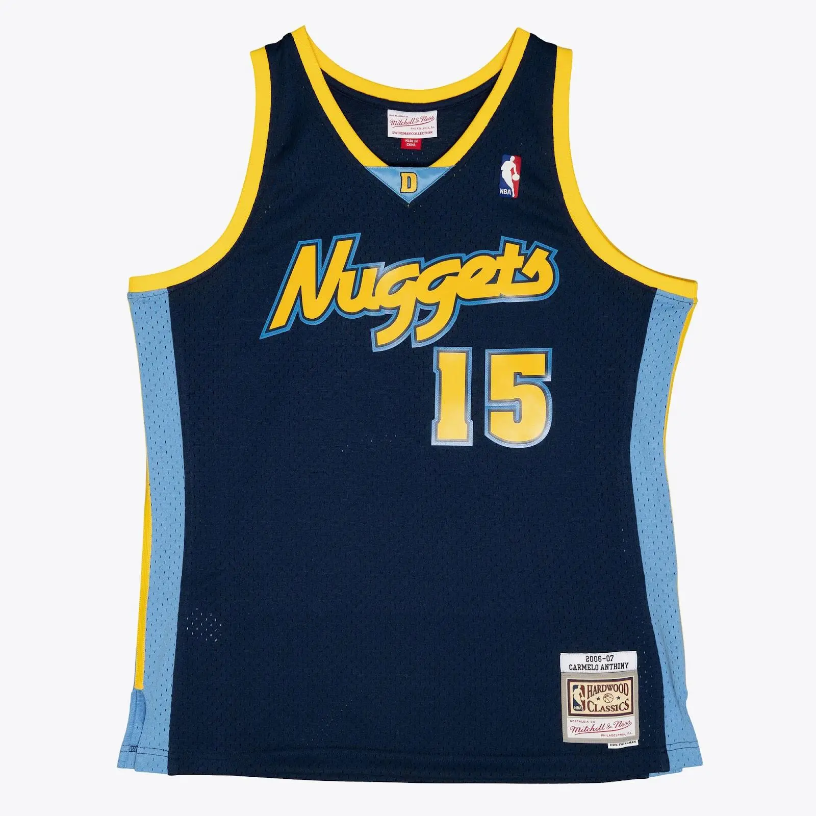 Carmelo Anthony Denver Nuggets 2006-07 Navy Swingman Player Jersey NBA Throwback Basketball Hardwood Classics Fan Gear Mitchell & Ness