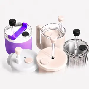 Magnetic Silicone Straw Cover Cap for 40oz Tumblers, Reusable Straw Topper Lid, Spill-Proof Dust Cover