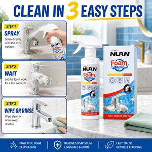 Multi-Surface Foam Cleaner – Ideal for Tubs, Showers, and Bathroom Surfaces!