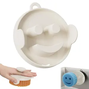 2026 Upgrade Smiley Sponge Holder for Kitchen Sink, Easy-Grip Handle, Magnetic Storage, Sponge Organizer for RV, Apartment, Countertop