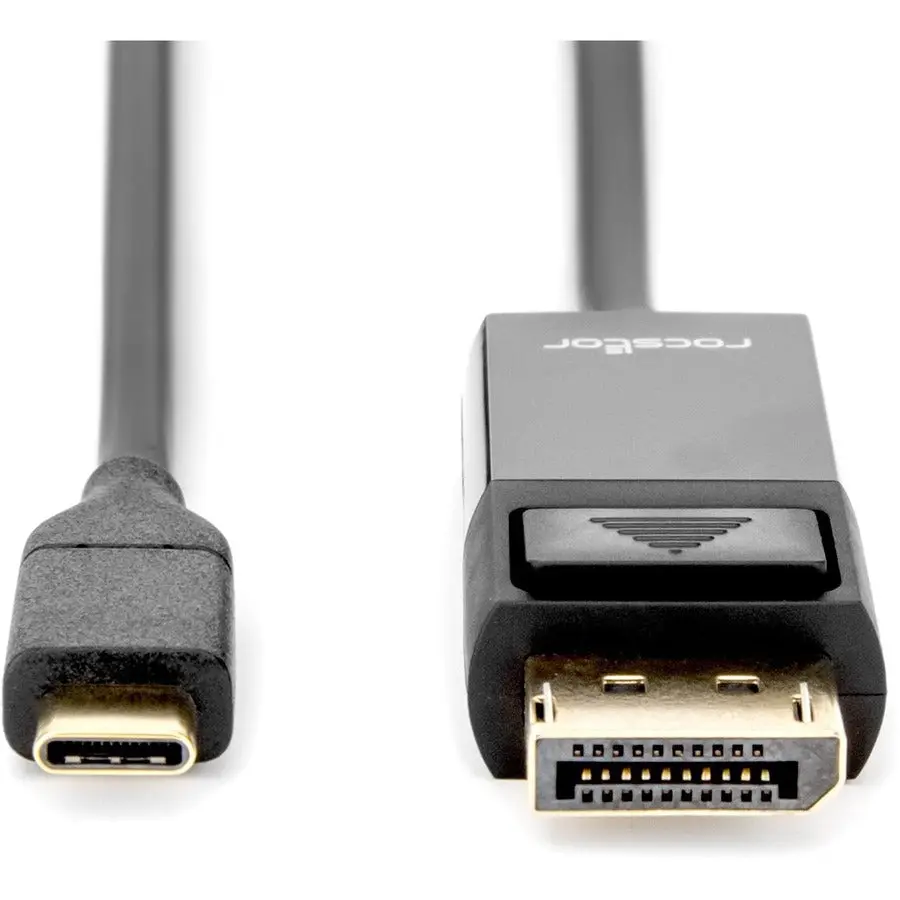 Rocstor Premium 6ft USB-C to DisplayPort Cable M/M- USB Type-C to Displayport Converter Cable - 6ft (1.8m) - Supports up to 4K 60Hz Mac or Windows Compatible- DisplayPort/USB 3.1 Cable for Audio/Video Device, Monitor, Projector, MacBook, Chromebook, HDTV,