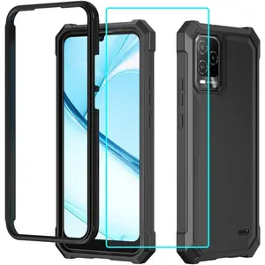 for BLU View 5 Pro B170D Case with Screen Protector,Full  Protection Front PC  Soft  Bumper,Heavy Duty Protection Shockproof Phone Case for BLU View 5 Pro Black