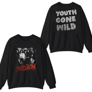 Vintage Skid Row Metal Rock Concert Tour 1989 T-Shirt Men's Sweatshirt, Gift for Fans Cotton Unisex Men's T-Shirt